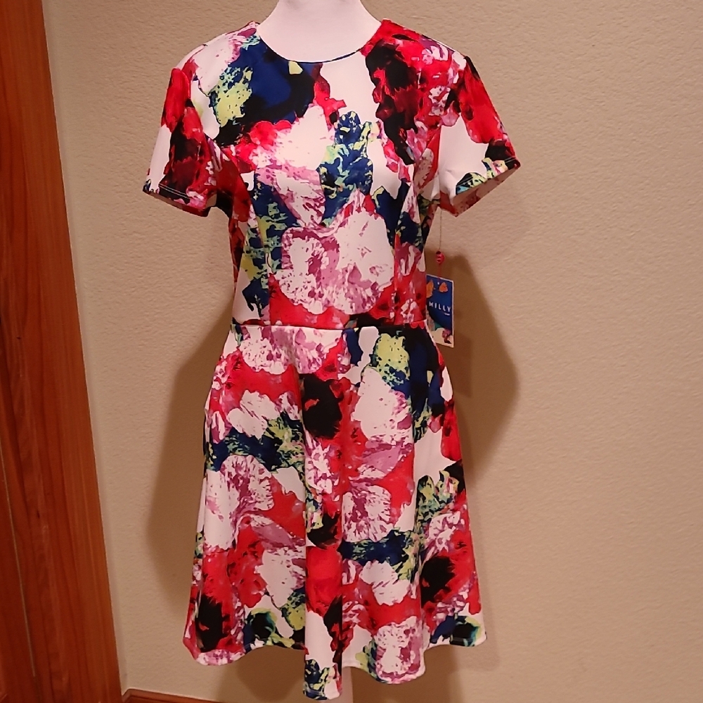 **HOST PICK** Milly For Design Nation Floral Print Short Sleeve Dress Size 10